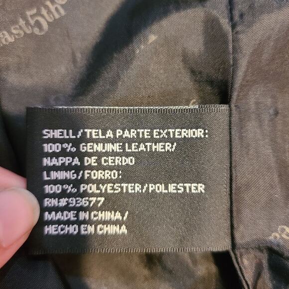 East 5th genuine xl womens leather jacket - Picture 5 of 11